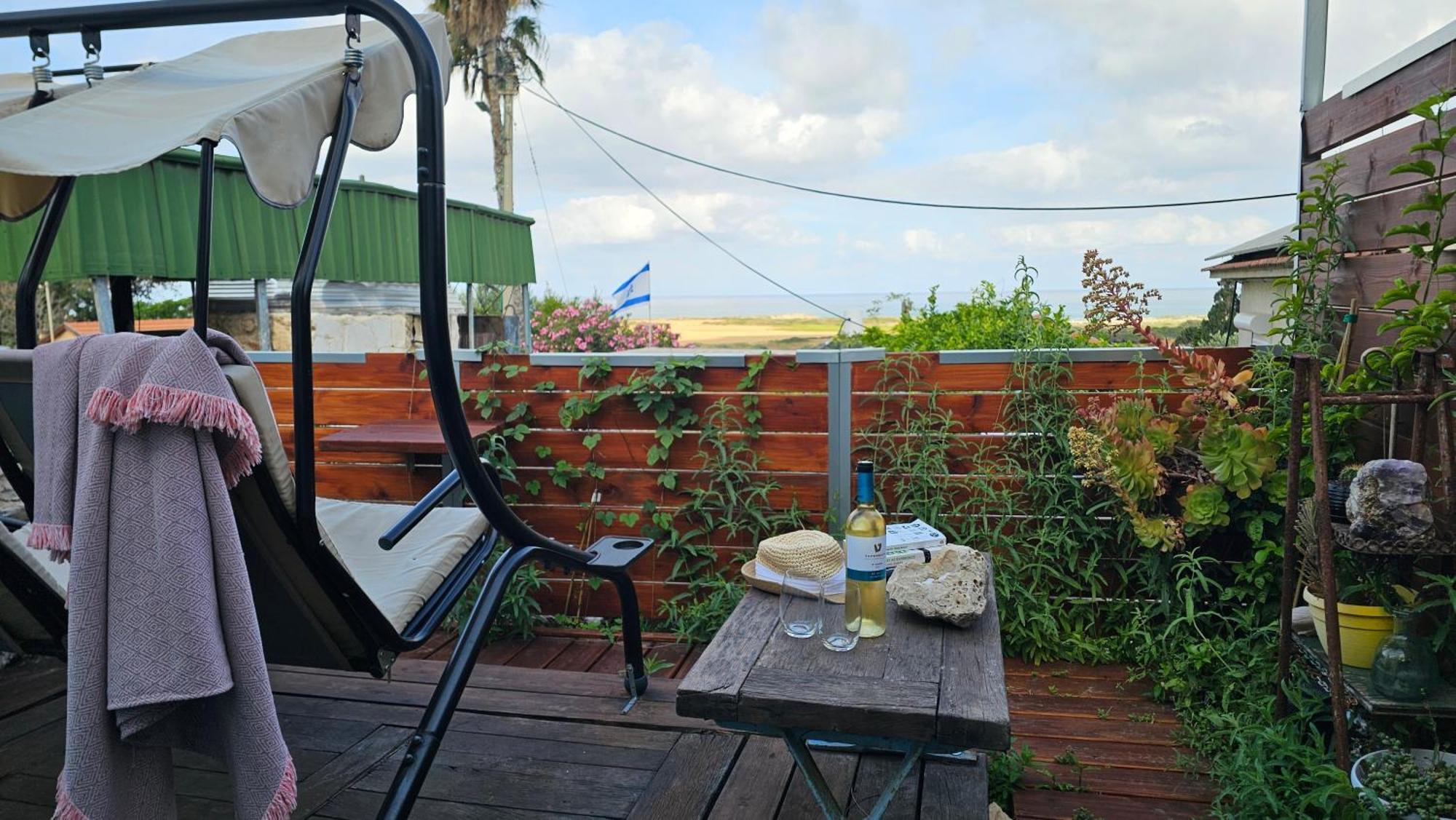 Cozy Seaview Glamping Caravan HaBonim Exterior foto